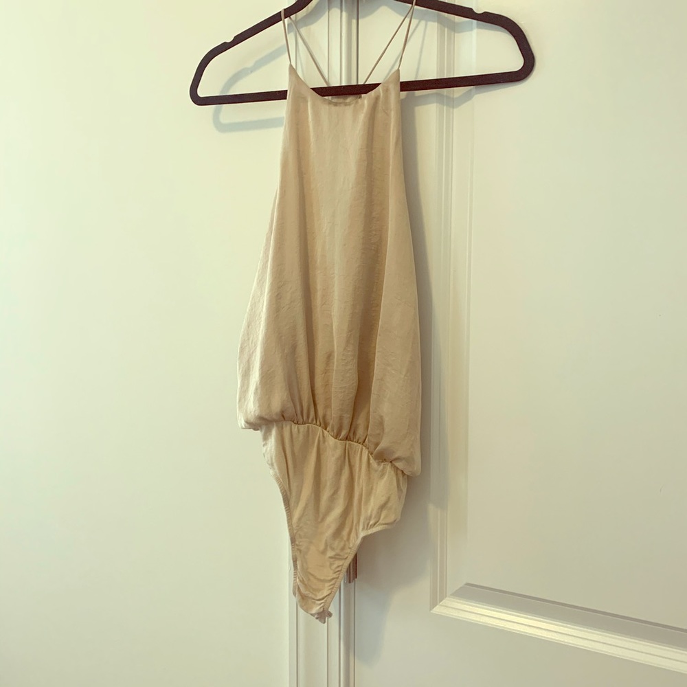 Gold body suit XS